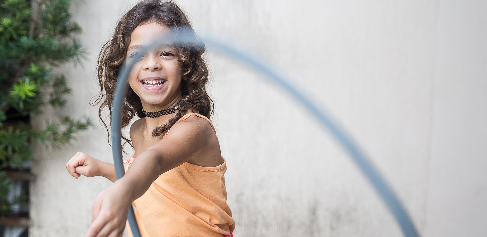 a child being active