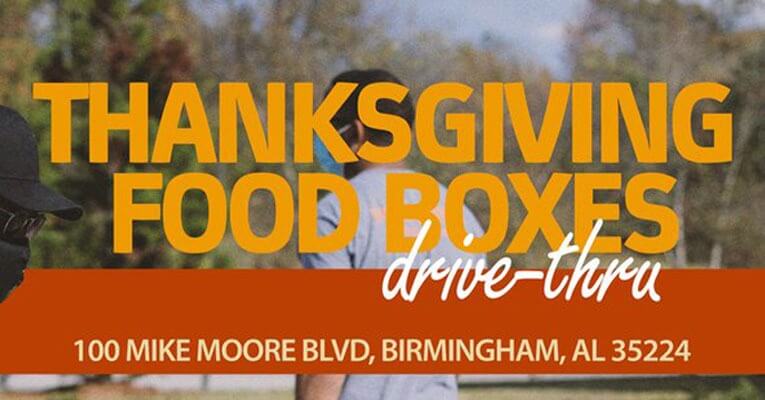 Drive-through Thanksgiving Food Boxes