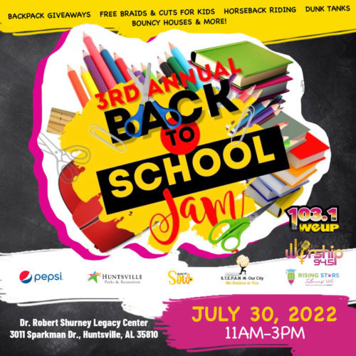 Back to School Jam-Huntsville - PAL - Parenting Assistance Line