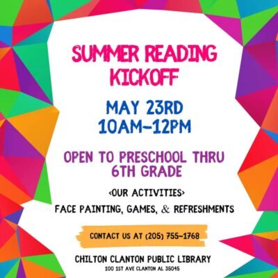 Chilton/Clanton PL Summer Reading Kickoff