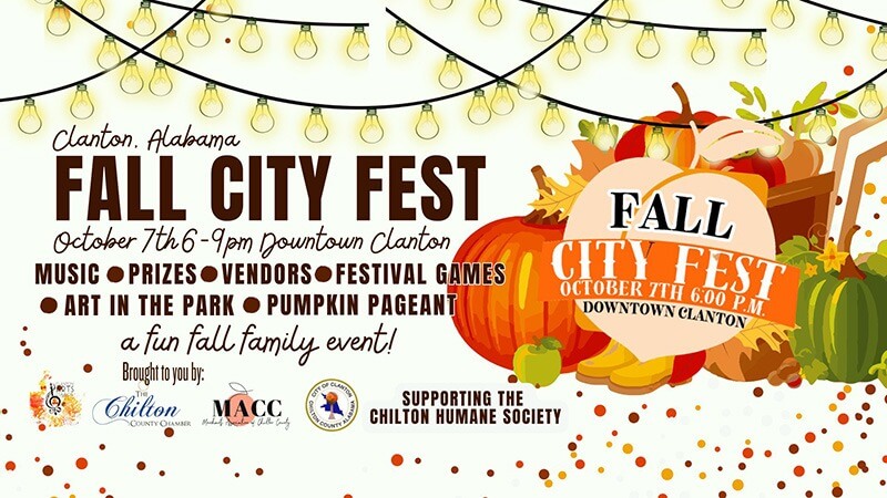 Clanton Fall City Fest - PAL - The Parents Assistance Line