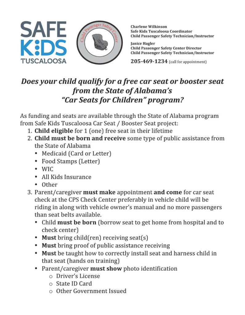 Free car seat outlet through insurance