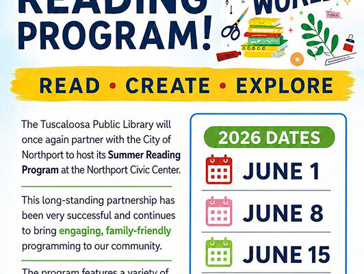 Tuscaloosa Summer Reading at Northport Civic Center